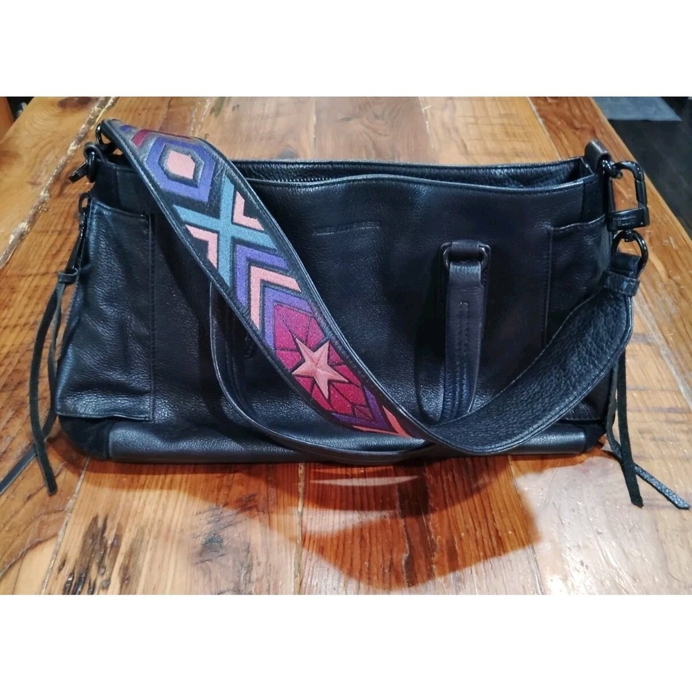 Aimee Kestenberg Lennox Satchel in Black Leather Handbag